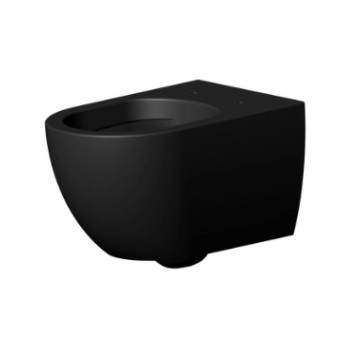 Стенна тоалетна чиния Hill черен мат